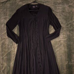 Black Button-down Dress